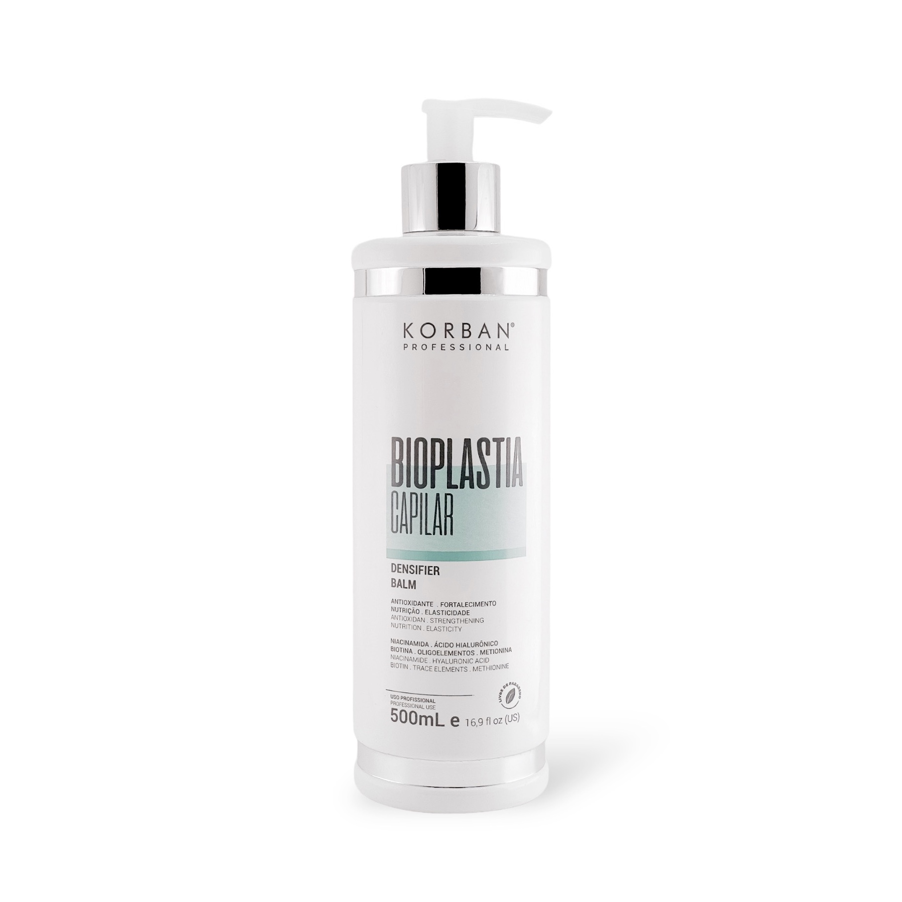 © 2023 moneli.lt | MONELÍ | KORBAN Bioplastia Capilar Densifier Balm - intensyviai atstatanti kaukė 500 ml