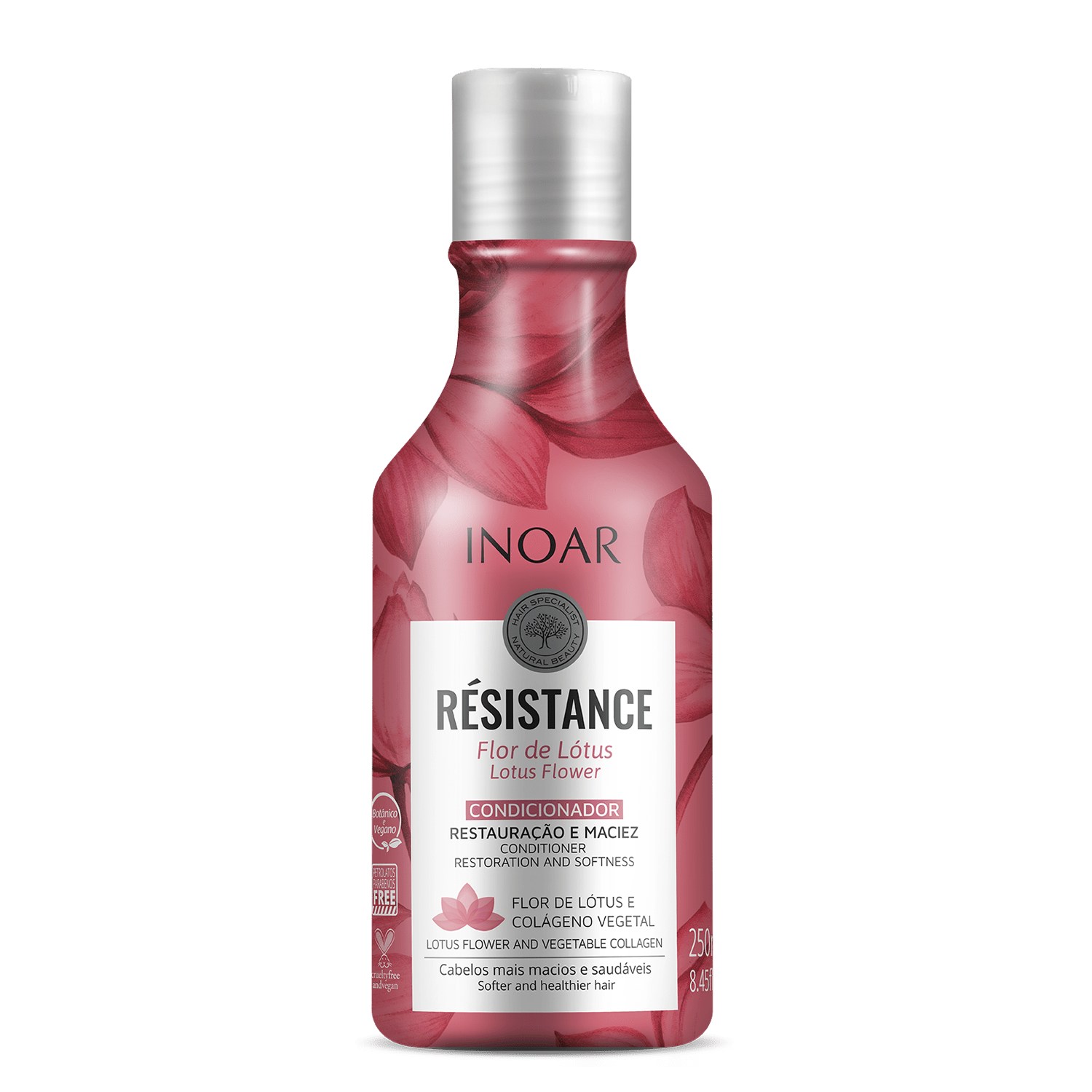 INOAR Resistance Flor de Lotus Conditioner - plaukus drėkinantis kondicionierius 250 ml.
