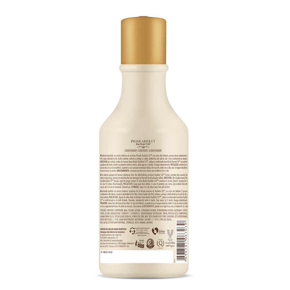 INOAR Absoliut Daymoist Conditioner - kondicionierius chemiškai pažeistiems plaukams 60 ml / 250 ml / 1000 ml