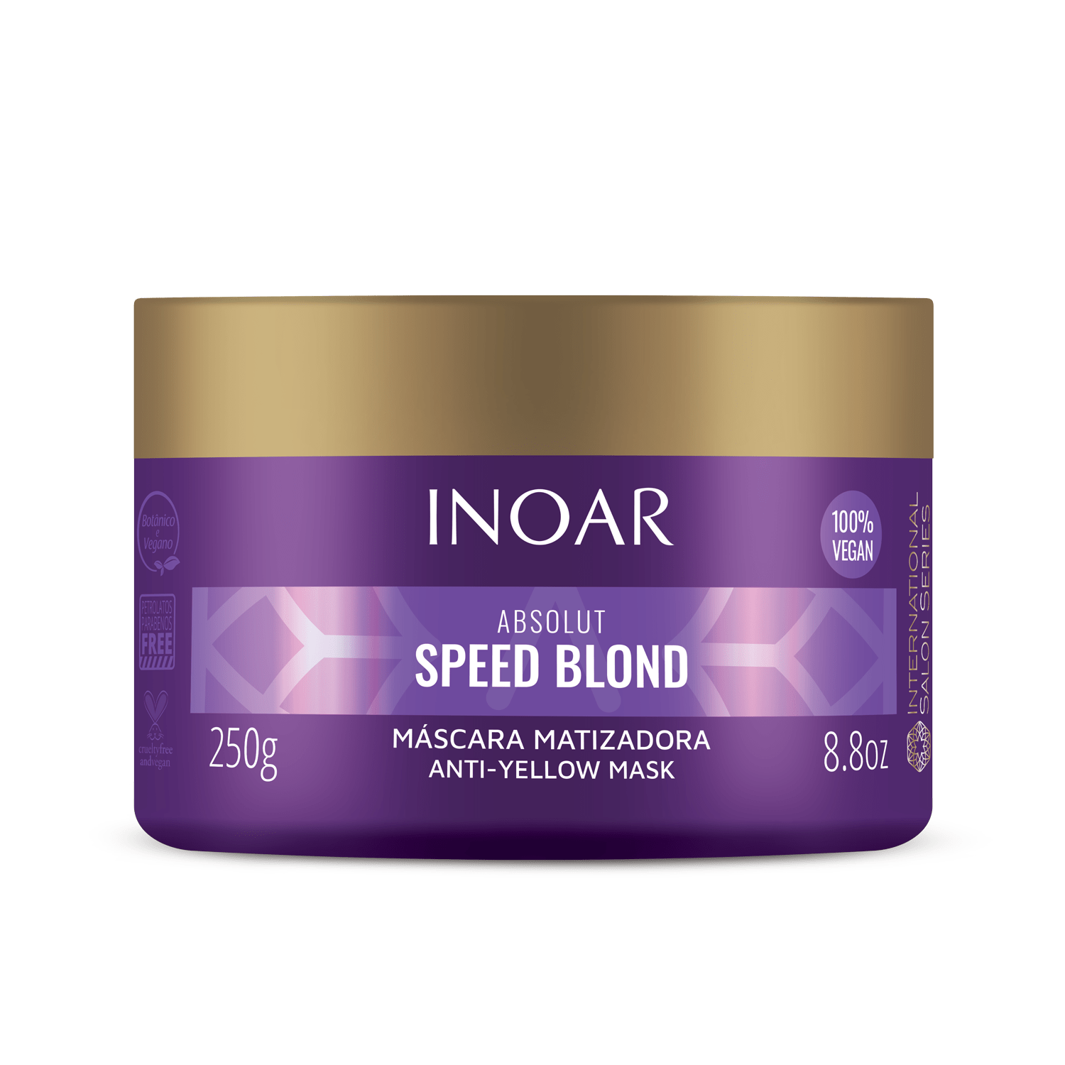 INOAR Speed Blond Mask - plaukų kaukė šviesiems plaukams 250 g.