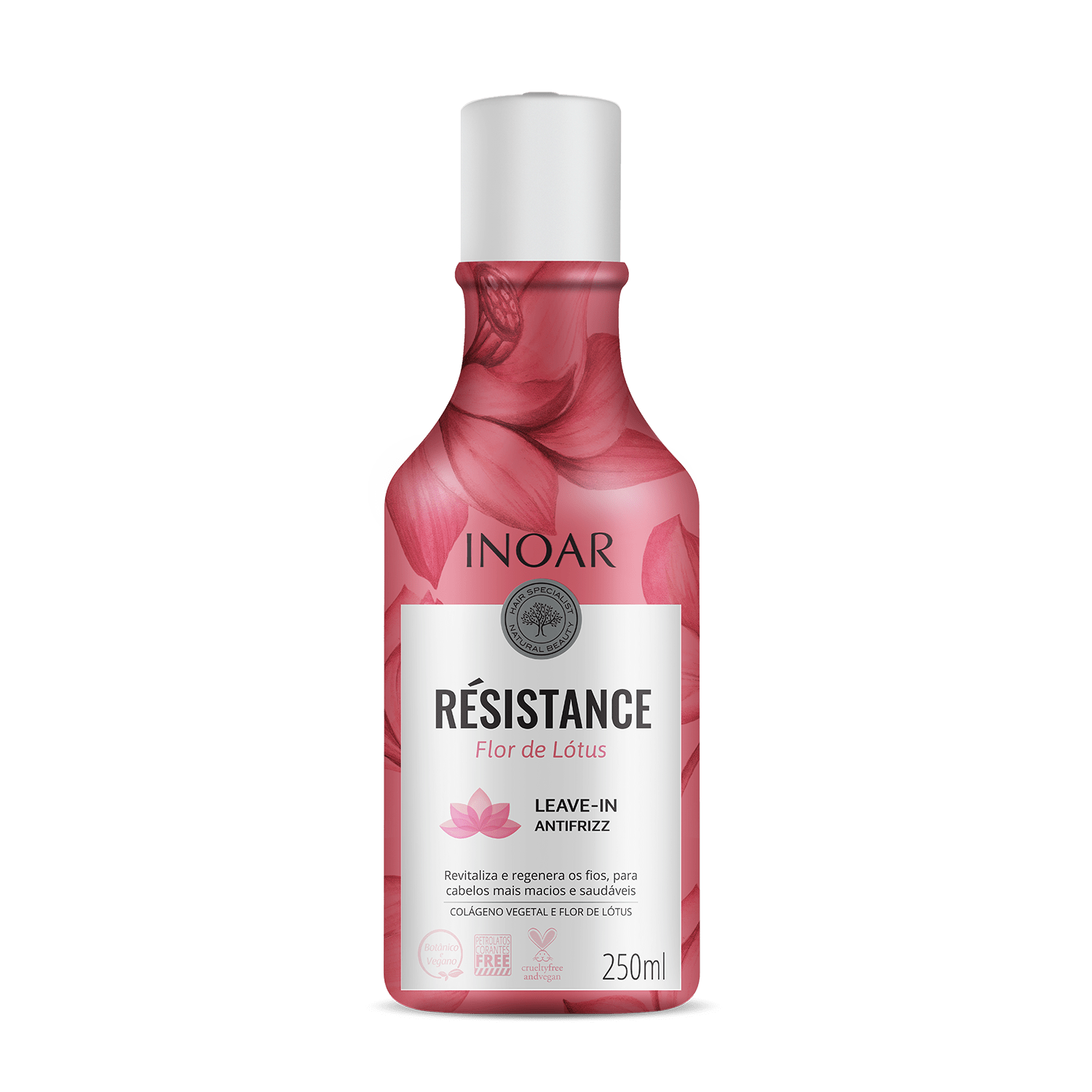 INOAR Resistance Flor de Lotus Leave-in Antifrizz nenuplaunamas kondicionierius 250 ml.