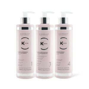 © 2023 moneli.lt | MONELÍ | KORBAN K-Protein rinkinys plaukų atstatymui ir drėkinimui 3 x 480 ml - Clarifying Shampoo (Nr. 1), Extreme Reconstructor (Nr. 3), Intense Hydrator (Nr. 4)