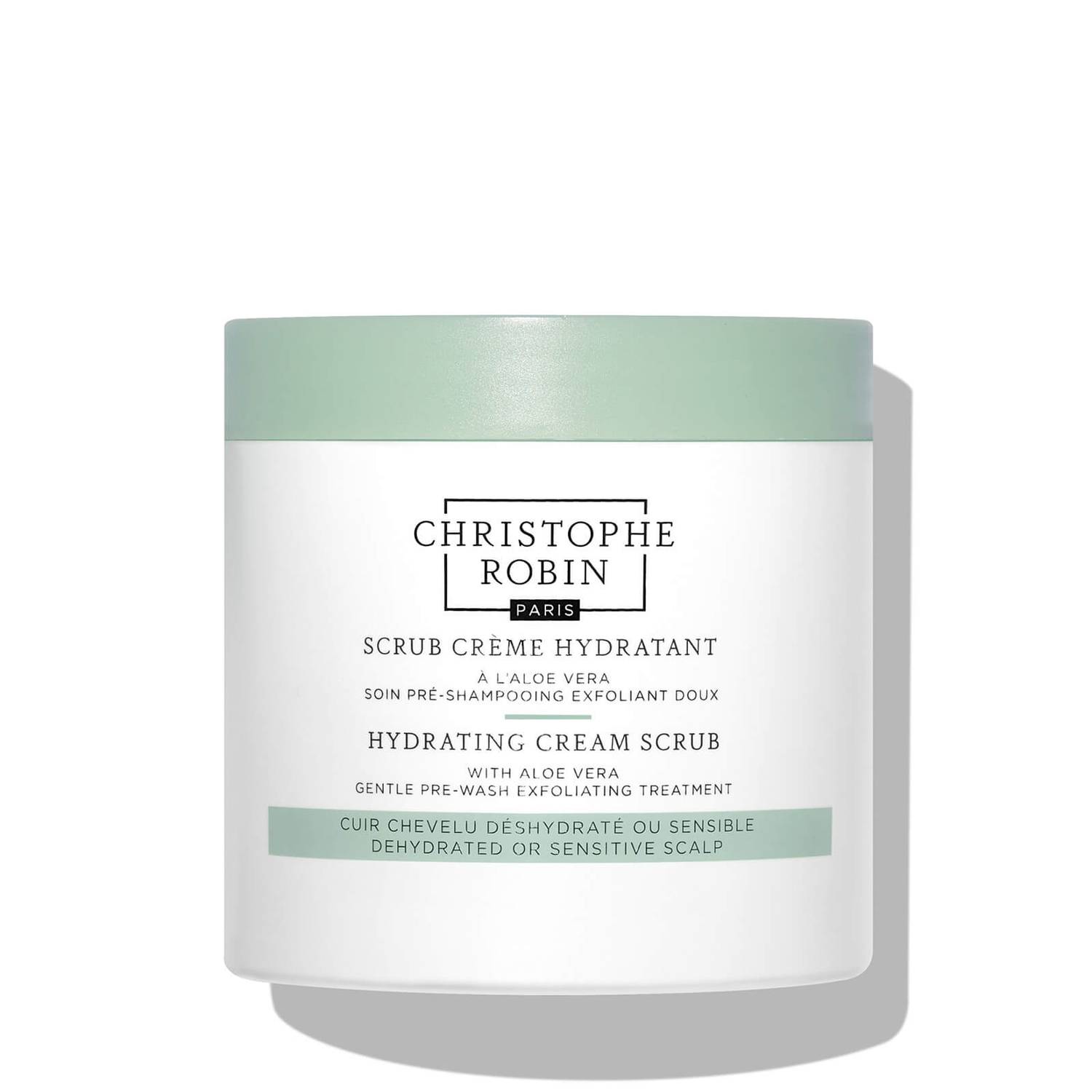 Christophe Robin Hydrating Cream Scrub kreminis galvos odos šveitiklis su alijošiumi 250 ml.