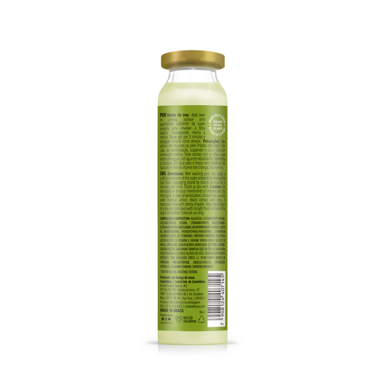 INOAR Argan Oil Ampola - plaukų ampulė su argano aliejumi 1 vnt. : 12 vnt. .