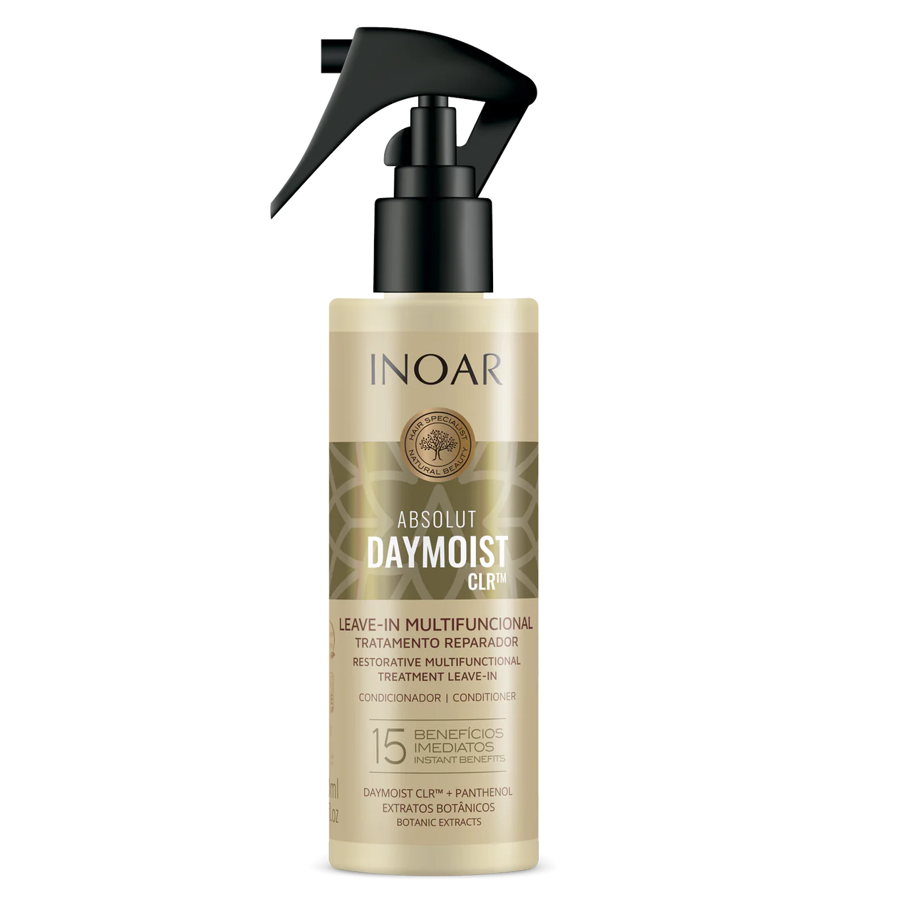 INOAR Absoliut Daymoist CLR TM Leave-In nenuplaunamas kondicionierius pažeistiems plaukams 200 ml